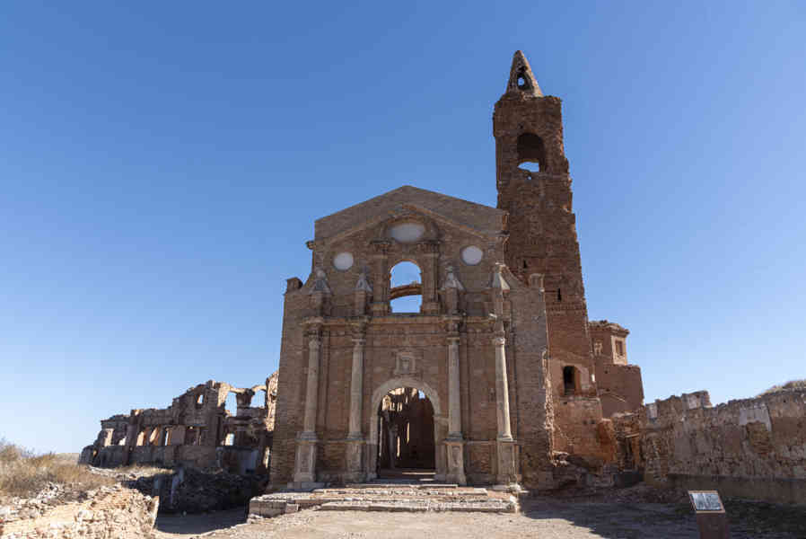 Zaragoza - Belchite 15 - Pueblo Viejo - iglesia de San Martín de Tours